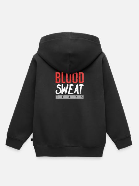Blood Sweat and Tears - Kinder Premium Organic Hoodie - Schwarz