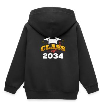 Classe de 2034 Citation drôle Prototype de diplômé pré-K - Sweat Premium à capuche enfant bio - noir - Dos - AI Model Kid Male (0cm)