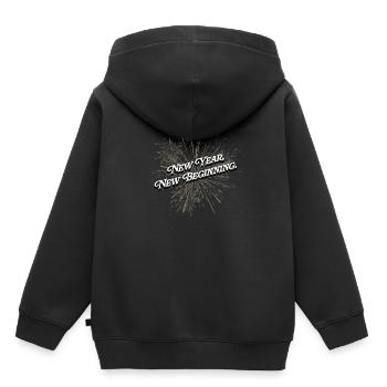Neues Jahr Neuanfangssprüche erhebende Zitate insp - Kinder Premium Organic Hoodie - Schwarz - Hinten - AI Model Kid Male (0cm)