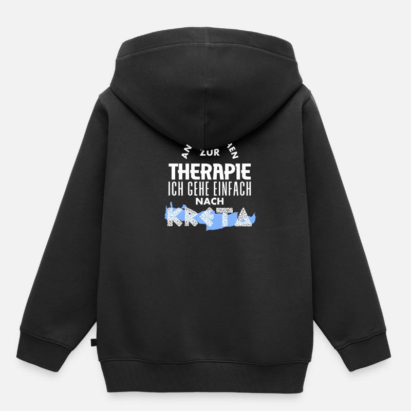 Crète Vacances d’été Grèce - Sweat Premium à capuche enfant bio - noir