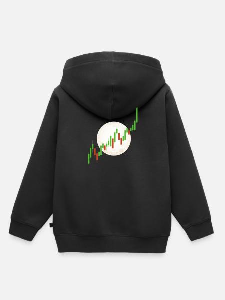 Blockchain Crypto Trading Currency Exchange - Kinder Premium hoodie biologisch - zwart