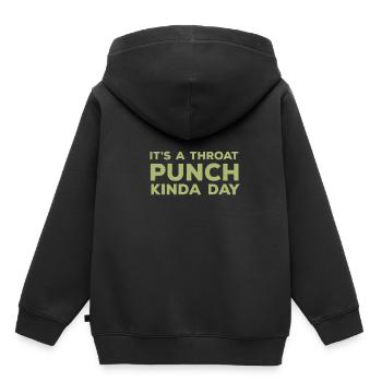 Funny quote, it's a throat hit, kind of T - Kids Premium Organic Hoodie - black - Back - AI Model Kid Male (0cm)