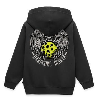 Hardcore dinker - Kinder Premium Organic Hoodie - Schwarz - Hinten - AI Model Kid Male (0cm)