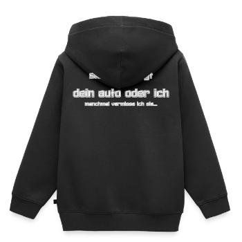 automobile - Kids Premium Organic Hoodie - black - Back - AI Model Kid Male (0cm)