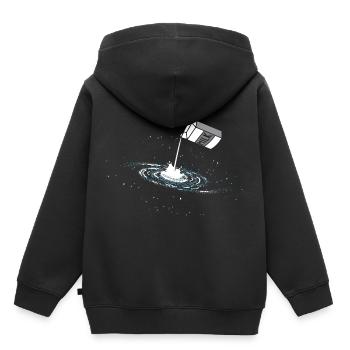 Galaxie-Raumfahrt-Liebhaber Astronom - Kinder Premium Organic Hoodie - Schwarz - Hinten - AI Model Kid Male (0cm)