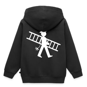 Schornsteinfeger Lehrling - Kinder Premium Organic Hoodie - Schwarz - Hinten - AI Model Kid Male (0cm)