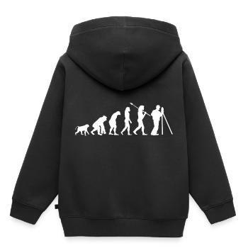 Vermessungs Ingenieur - Kinder Premium Organic Hoodie - Schwarz - Hinten - AI Model Kid Male (0cm)