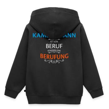 Kameramann Beruf - Kinder Premium Organic Hoodie - Schwarz - Hinten - AI Model Kid Male (0cm)