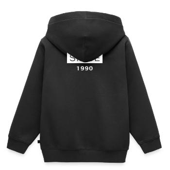 Since - 1990 - Kinder Premium Organic Hoodie - Schwarz - Hinten - AI Model Kid Male (0cm)