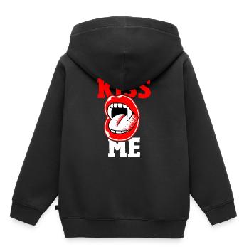 vampire - Sweat Premium à capuche enfant bio - noir - Dos - AI Model Kid Male (0cm)