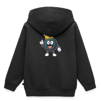 Billard billard billard boule Snooker piscine enfants - Sweat Premium à capuche enfant bio - noir - Dos - AI Model Kid Male (0cm)