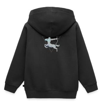 Sternzeichen Schütze - Kinder Premium Organic Hoodie - Schwarz - Hinten - AI Model Kid Male (0cm)