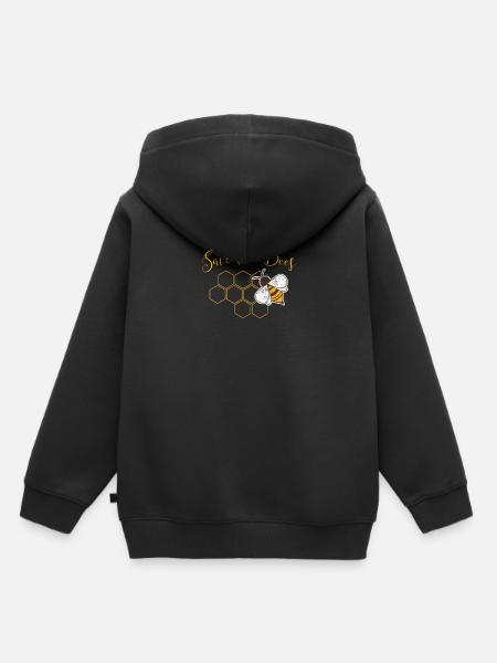 Abeille sauvetage apiculteur miel miel cadeau - Sweat Premium à capuche enfant bio - noir