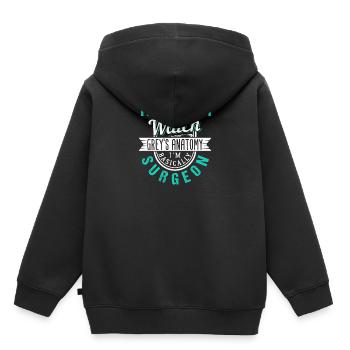 Médecin de série - Sweat Premium à capuche enfant bio - noir - Dos - AI Model Kid Male (0cm)