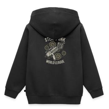 Steampunk - Kids Premium Organic Hoodie - black - Back - AI Model Kid Male (0cm)