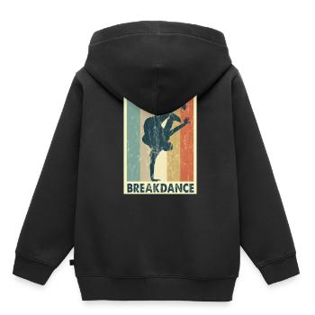 Breakdance B-boying handstand dancing Young son - Kids Premium Organic Hoodie - black - Back - AI Model Kid Male (0cm)