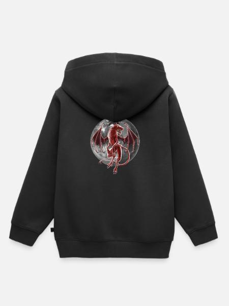 Jersey Teufel - Kinder Premium Organic Hoodie - Schwarz