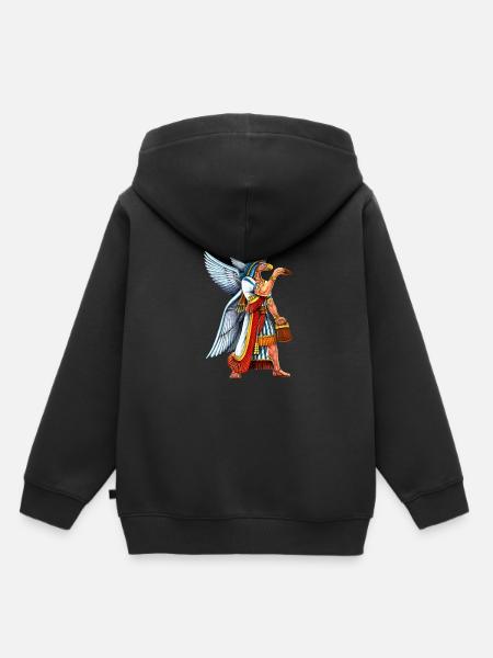 Uralter Anunnaki-Gott - Kinder Premium Organic Hoodie - Schwarz