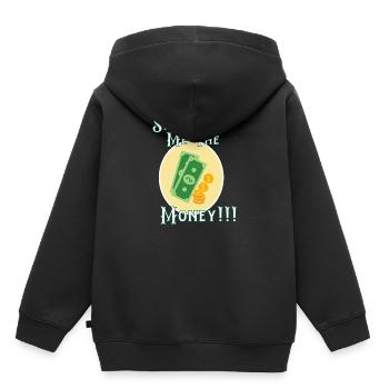 Show Money Design für gut verdienende Berufstätige - Kinder Premium Organic Hoodie - Schwarz - Hinten - AI Model Kid Male (0cm)