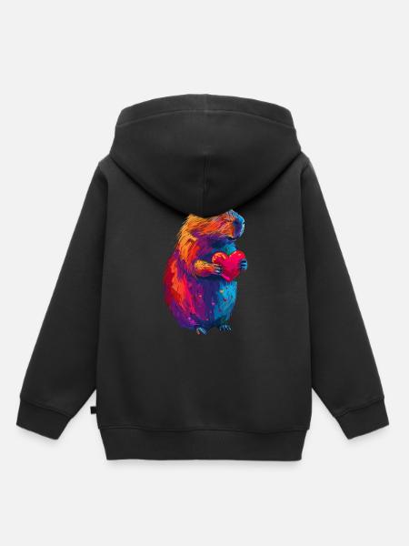 Wasserschwein - Kinder Premium Organic Hoodie - Schwarz