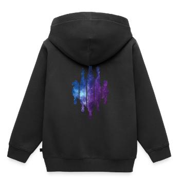 JEU D’ÉCHECS ÉCHECS - Sweat Premium à capuche enfant bio - noir - Dos - AI Model Kid Male (0cm)