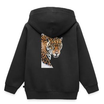 Jaguar - Sweat Premium à capuche enfant bio - noir - Dos - AI Model Kid Male (0cm)