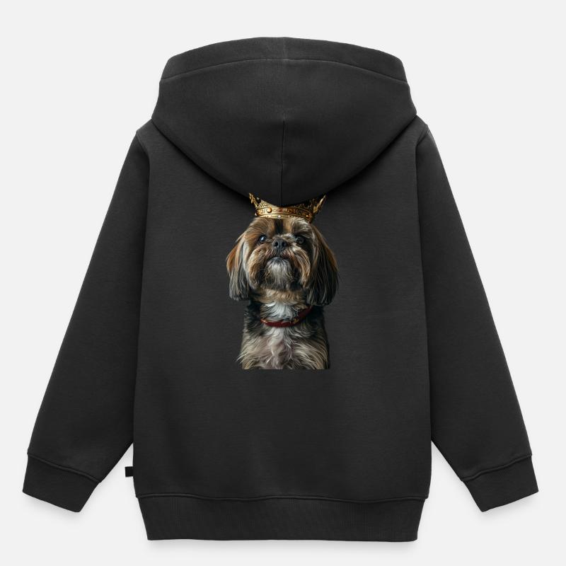 Lhasa Apso - Kinder Premium Organic Hoodie - Schwarz