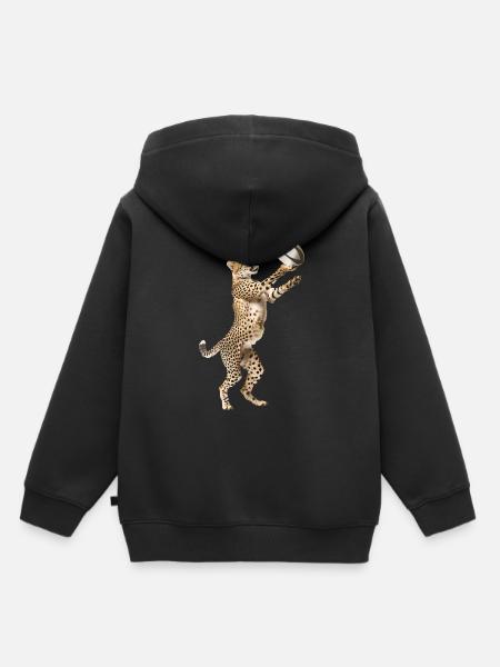 Gepard - Kinder Premium Organic Hoodie - Schwarz
