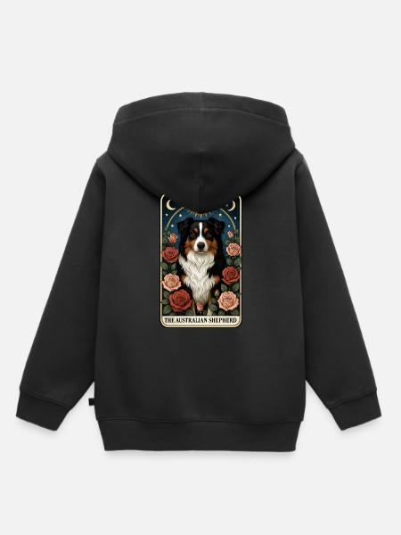 Australischer Schäferhund - Kinder Premium Organic Hoodie - Schwarz