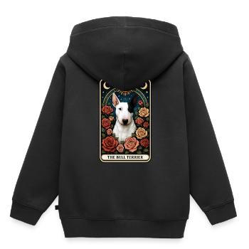 Bullterrier - Kinder Premium Organic Hoodie - Schwarz - Hinten - AI Model Kid Male (0cm)