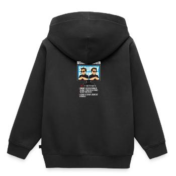IT Security Définition sécurité informatique cadeau de Troie - Sweat Premium à capuche enfant bio - noir - Dos - AI Model Kid Male (0cm)
