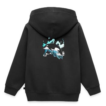 Killer whale - Kids Premium Organic Hoodie - black - Back - AI Model Kid Male (0cm)