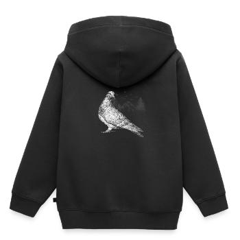 Taube Tierliebhaber Taubenschlag - Kinder Premium Organic Hoodie - Schwarz - Hinten - AI Model Kid Male (0cm)