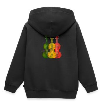 Cello - Kinder Premium Organic Hoodie - Schwarz - Hinten - AI Model Kid Male (0cm)