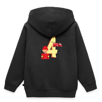 Lustiges Kinder Geburtstagsshirt Berufswunsch - Kinder Premium Organic Hoodie - Schwarz - Hinten - AI Model Kid Male (0cm)