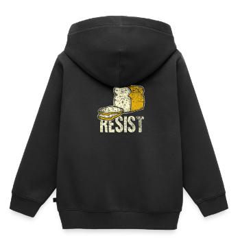 Gluten Medicine - Sweat Premium à capuche enfant bio - noir - Dos - AI Model Kid Male (0cm)