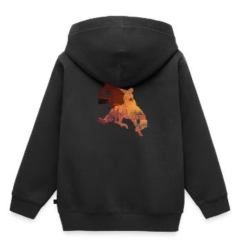 Cowboy - Sweat Premium à capuche enfant bio - noir - Dos - AI Model Kid Male (0cm)