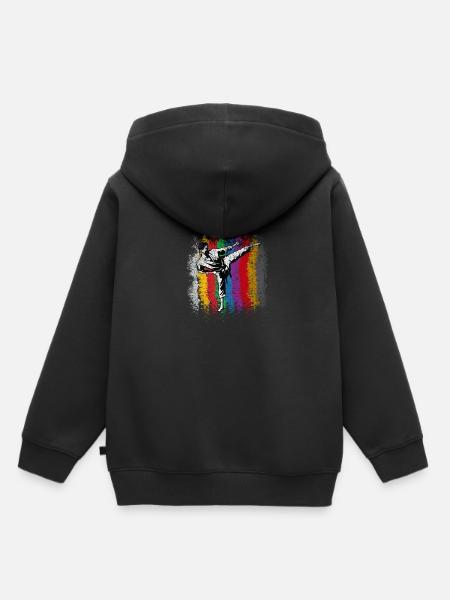 Karate - Kinder Premium Organic Hoodie - Schwarz