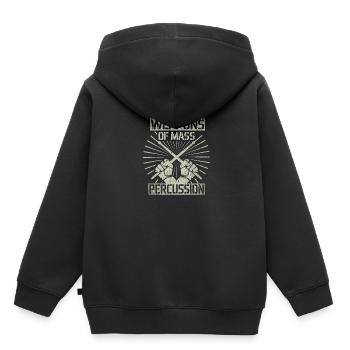 Schlagzeug Schlagzeuger - Kinder Premium Organic Hoodie - Schwarz - Hinten - AI Model Kid Male (0cm)