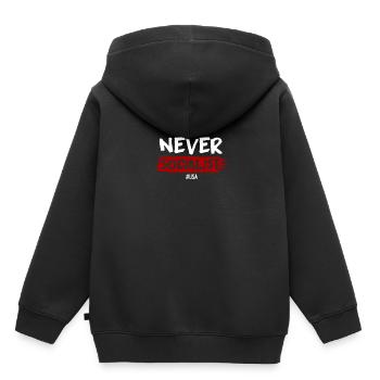 Anti-socialisme - Sweat Premium à capuche enfant bio - noir - Dos - AI Model Kid Male (0cm)