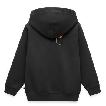 Brathähnchen In Der Brusttasche Huhn Geschenkidee - Kinder Premium Organic Hoodie - Schwarz - Hinten - AI Model Kid Male (0cm)