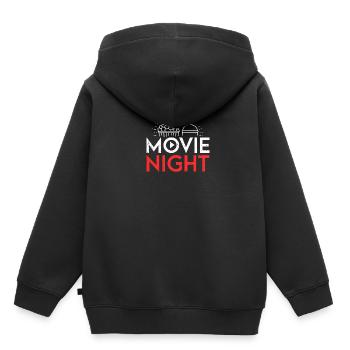 Amateurs de cinéma Cinéma Soirée cinéma Popcorn Theater - Sweat Premium à capuche enfant bio - noir - Dos - AI Model Kid Male (0cm)