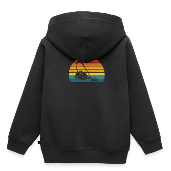 Staubsauger Haushalt Hausputz Hausfrau Hausmann - Kinder Premium Organic Hoodie - Schwarz - Hinten - AI Model Kid Male (0cm)