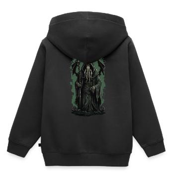 Mage Cthulhu Halloween Horreur des profondeurs - Sweat Premium à capuche enfant bio - noir - Dos - AI Model Kid Male (0cm)
