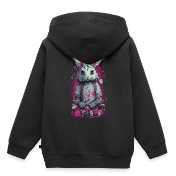 Gothic  Horror Splatter Art - Kids Premium Organic Hoodie - black - Back - AI Model Kid Male (0cm)