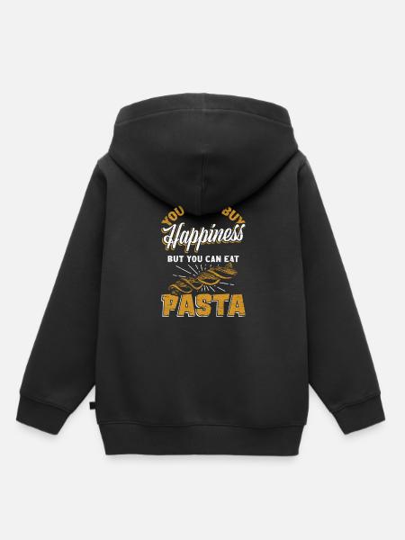 Pasta - Kinder Premium Organic Hoodie - Schwarz