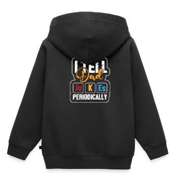 Tableau périodique - Sweat Premium à capuche enfant bio - noir - Dos - AI Model Kid Male (0cm)