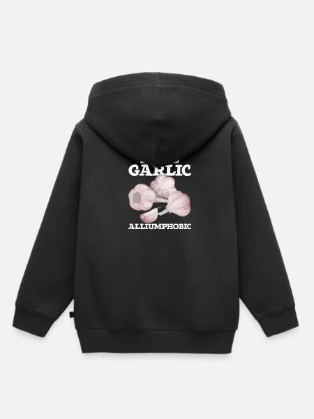 Knoblauch Hasser Alliumphobiker Alliumphobes - Kinder Premium Organic Hoodie - Schwarz