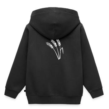 Grain - Kids Premium Organic Hoodie - black - Back - AI Model Kid Male (0cm)