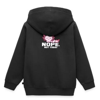 Axolotl Querzahnmolch Schwanzlurch Geschenk - Kinder Premium Organic Hoodie - Schwarz - Hinten - AI Model Kid Male (0cm)